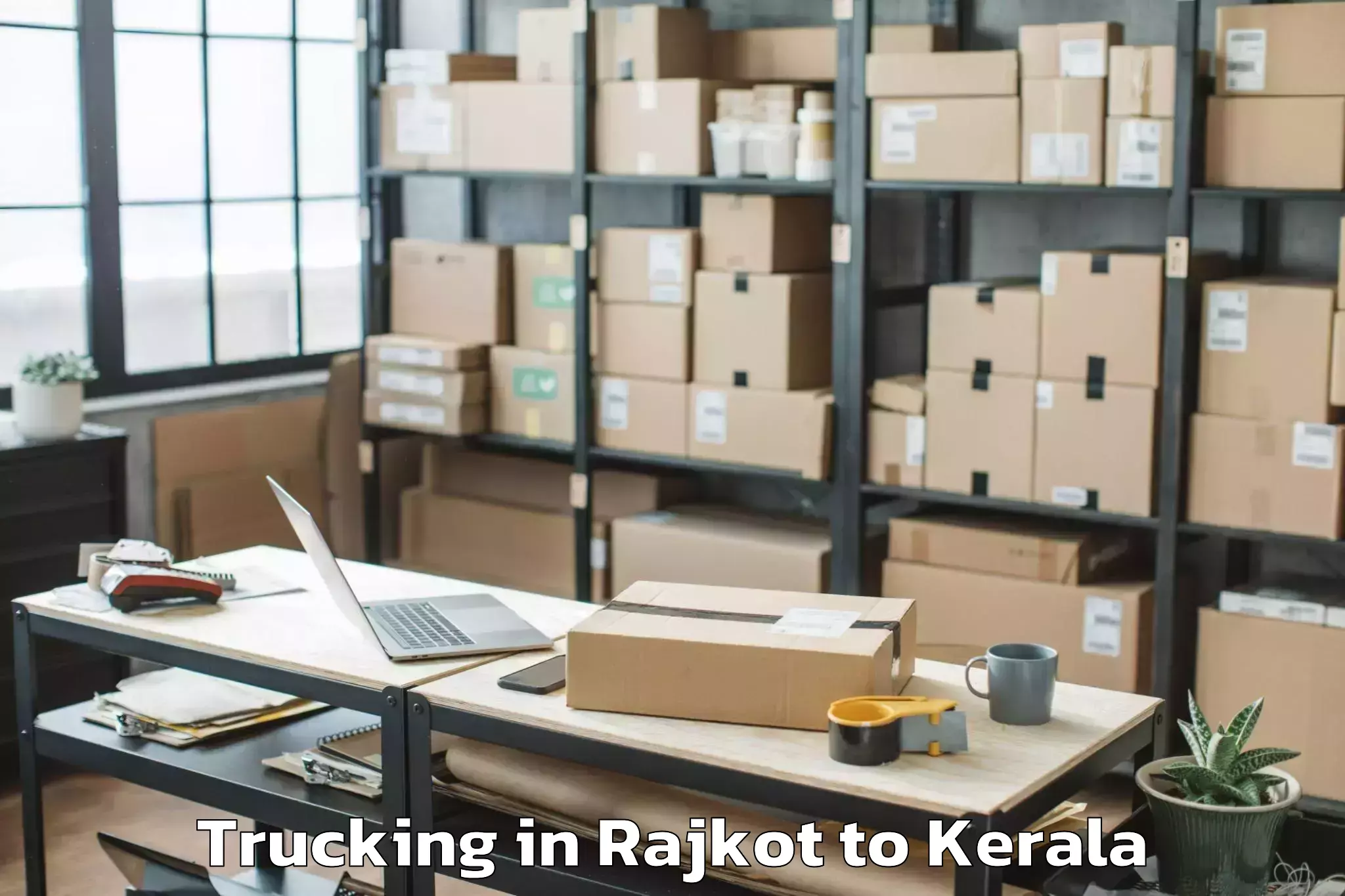 Easy Rajkot to Pookode Trucking Booking